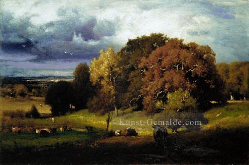 Herbst Oaks Landschaft Tonalist George Inness Ölgemälde